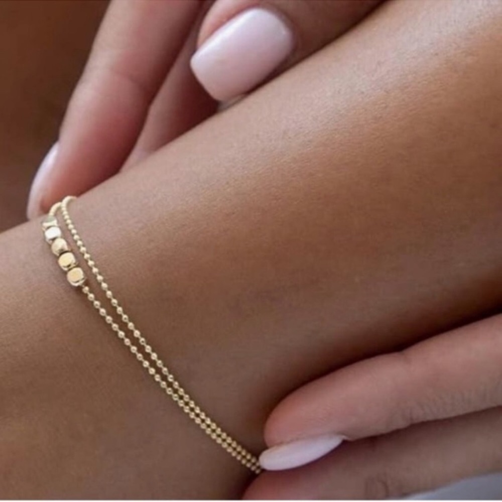 NEW 14K Gold Plated Elegant Gold Ankle Bracelet